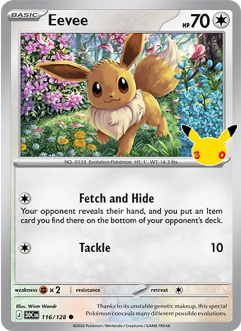 Eevee 30TH 116 기본판 영어판 카드 이미지