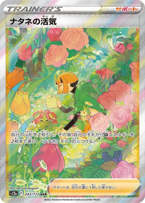 ナタネの活気 243/172 일본어판 카드 이미지