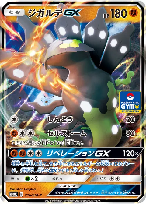 ジガルデGX 216/SM-P 기본판 일본어판 카드 이미지