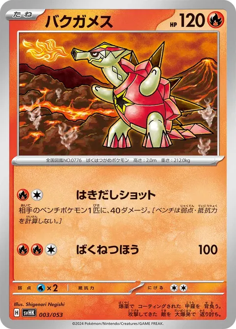 バクガメス 003/053 일본어판 카드 이미지