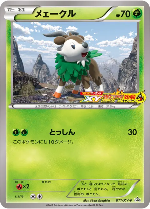 メェークル 011/XY-P 기본판 일본어판 카드 이미지