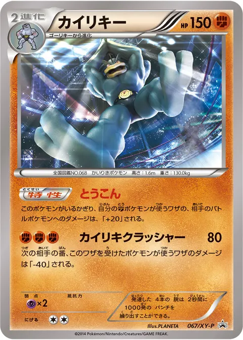 カイリキー 067/XY-P 기본판 일본어판 카드 이미지