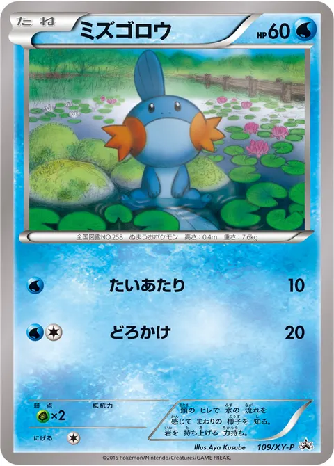 ミズゴロウ 109/XY-P 일본어판 카드 이미지