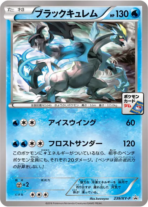 ブラックキュレム 239/XY-P 일본어판 카드 이미지