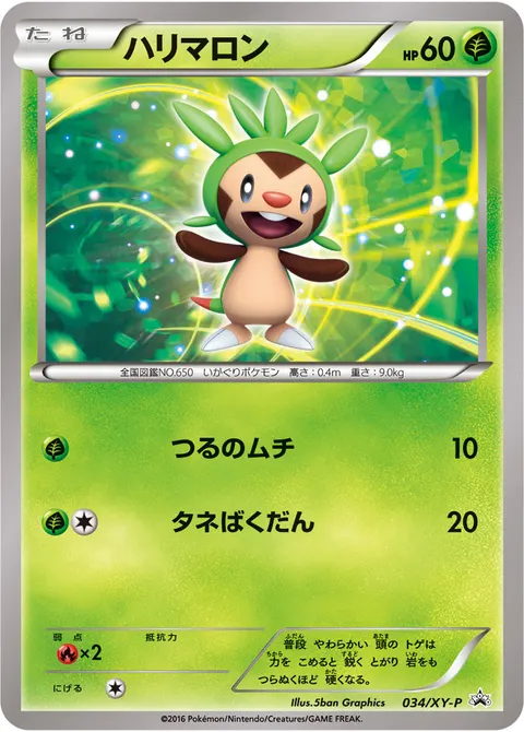 ハリマロン 034/XY-P 기본판 일본어판 카드 이미지