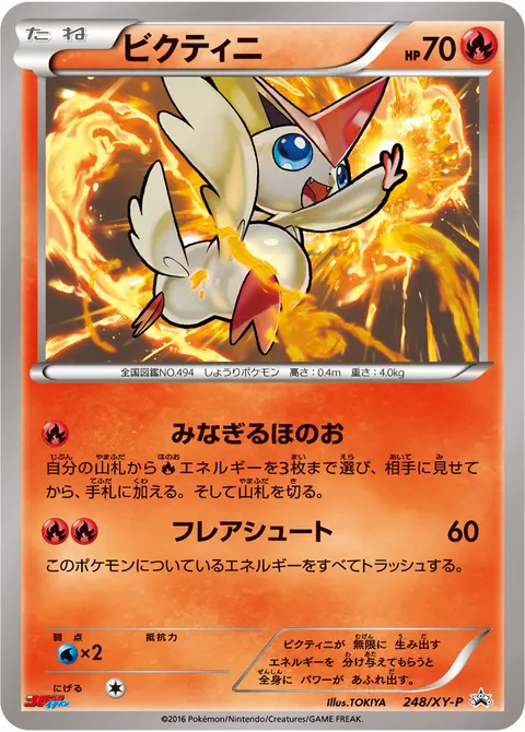 ビクティニ 248/XY-P 기본판 일본어판 카드 이미지